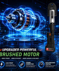 60KN Pro Press Tool Kit With 18V Battery And Charger Electric Crimping Wrench features a brushed motor with strong connection for plumbing.