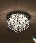 20 Inch Modern Crystal Chandelier With Dimmable LED Lighting For Living Room, Dining Room, Foyer And Bedroom, shining lights
