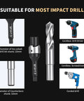 M14X1.5 Thread Repair Kit with stainless steel inserts includes drill tap, counterbore, and drivers suitable for impact drills.