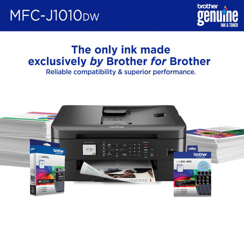 Compact Desktop Wireless Color Inkjet All In One Printer Featuring Auto Duplex And Lightning Fast Copy Scan Fax Plus Cloud Sync Ready Alexa Integrated For Zero Hassle Setup with ink cartridges and paper stack.