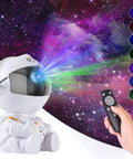 Mini Galaxy Projector Night Light With Remote Control for Kids Bedroom Ceiling Decor Nebula Aurora Starry Sky Projector, Lit For Cars, Offices, And Game Rooms, Cute Astronaut Version 2 projecting colorful nebula.