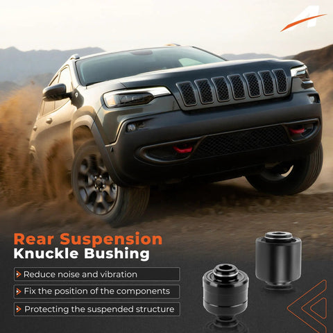 Beefed Up Heavy Duty Rear Suspension Knuckle Bushing Kit For Jeep Cherokee 2014 To 2021 2.4L And 3.2L Engines 6 Piece Set