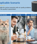 Top Notch Air Mini Replacement Filters 3 In 1 High Efficiency Filtration With Activated Carbon for pet dander, cooking, and smoking