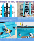 Self Centering Dowel Jig For Woodworking And DIY Projects With Precision Drill Guide And Step Drill Bushings Easy Alignment