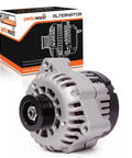 105 Amp 12V Alternator For Chevy GMC Trucks Beefed Up Heavy Duty Replacement For 2000 2001 2002 2003 2004 2005 With 4.3L To 8.1L Engines 6 Groove Pulley CW Rotation Rugged Housing TorqueCore Rotor Stator OE Style Fit Replaces 10480388 10464438 19244727