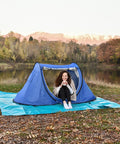 Heavy Duty Waterproof 10x12 Tarp 12 Mil Thick Blue Cover For Camping Tent Boat RV Car And Pool UV Resistant Rip And Tear Proof
