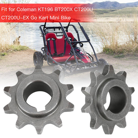 Heavy Duty 420 Chain Sprocket 10 Tooth 5 By 8 Bore 3 By 16 Keyway For CT200U BT200X CT200U-EX KT196 CK196 Mini Bike Go Kart 196cc 200cc 212cc Engines Torque Converter Parts