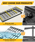 Comparison of Heavy Duty 5 Tier Metal Garage Shelving Unit With 3200 Lbs Capacity against weaker alternatives