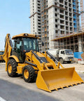 Compact Backhoe Loader With Advanced Hydraulic System Mini Wheel Backhoe With Front Loader And Foldable Rear Excavator for construction