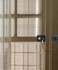 Multifunction Safety Cabinet Lock With Key For Cabinets And Fridges Black Plastic Door Lock on window frame