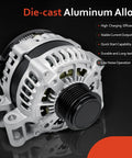 Chevrolet Traverse 170 Amp 3.6L Alternator Replacement Direct Fit For 2009 To 2017 Models And 2017 GMC Acadia Limited