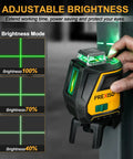 360 Degree Green Laser Level With Tripod For Construction And Renovation IP54 with adjustable brightness modes