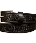 Men's Leather Belt 1.5 Inch Wide For Work Casual And Dress Black Brown Or Caramel Tan Colors Durable Everyday Belt For Men