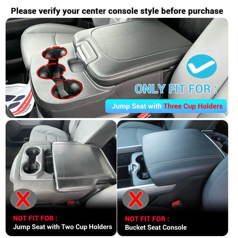 Center Console Cup Holder Organizer For Dodge RAM 1500 And 1500 Classic 2500 And 3500 Jump Seat With 3 Cup Holders Front Storage Tray Truck Accessories 2013 To 2026 Rams