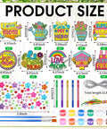DIY Wind Chime Craft Kit Make Your Own Chimes For Moms Day Gift With 30 Wooden Pieces And 90 Tubes In 5 Colors Includes Paints Brushes