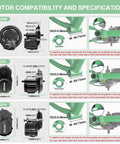 Motor compatibility and specifications for 48V 500W, 750W And 1000W Mid Drive Ebike Motor Kit With Torque Sensor For BB 68 73mm