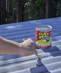 Person applying Liquid Rubber Coating Sealant For Roofs Basements RVs And Trailers Waterproof Flexible Breathable UV Resistant