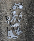 Ultra Compact Stainless Steel Long Multi Tool With Carabiner Clip Four Position Hex Wrenches TSA Friendly for travel use