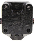 Close-up of Hydraulic Spreader Motor Replacement For Toro Lawn Equipment OEM Grade Part 135-9124 with mounting holes