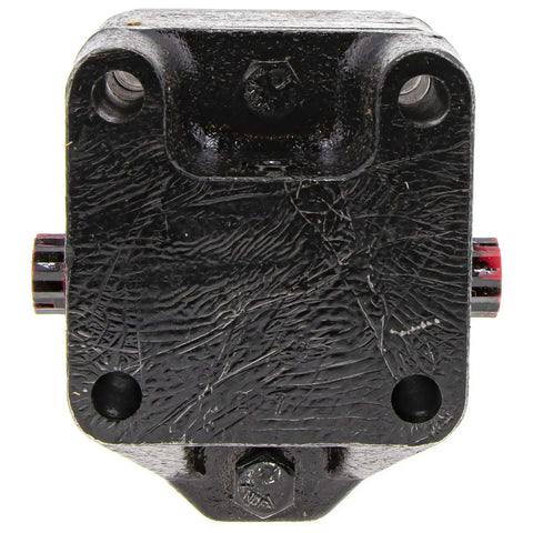 Close-up of Hydraulic Spreader Motor Replacement For Toro Lawn Equipment OEM Grade Part 135-9124 with mounting holes
