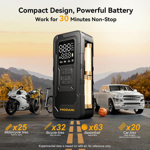 Cordless Tire Inflator With Gauge Up To 160 PSI Portable Car Air Pump For Cars Trucks Bikes And More Fast Inflation On The Go