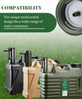 5 Gallon Water Jug For Camping And Overlanding, Leak-Proof Water Storage With Spigot, BPA Free Large Military Green Water Tank For Outdoors, Hiking, RV And Travel, Go-To Portable Durable Gear.