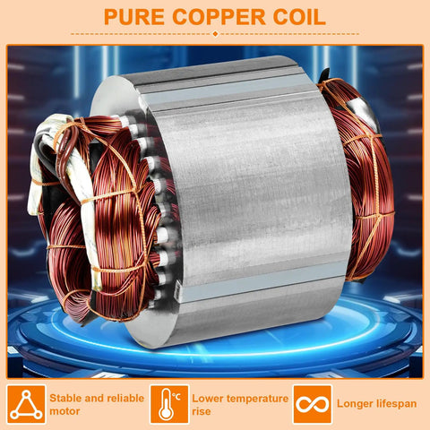 Compact 30W Concrete Vibration Motor With Speed Controller Plug And Play 110V Single Phase IP65 Waterproof 3600 RPM For Sand Shaking Tables And Small Concrete Vibration Projects, pure copper coil