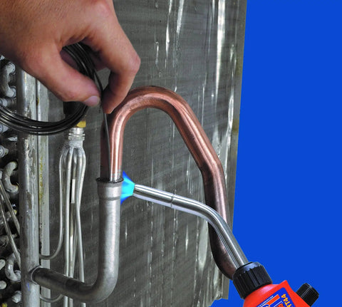 Using Aluma-Braze All-In-One Flux Cored Aluminum Brazing Alloy For Quick Aluminum To Aluminum And Aluminum To Copper Repairs