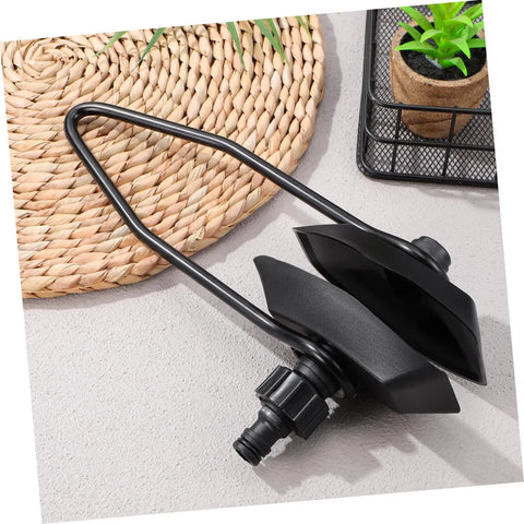 Boat Motor Cleaner And Engine Flusher For Cooling System Maintenance, black plastic yacht engine flusher on gray surface.