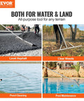Heavy Duty Landscape Rake For Land And Water used for asphalt, weeds, pond cleaning, and pool maintenance