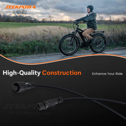 Long 15.7 Inch Speed Sensor Extension Cable For Ebikes Compatible With BBS01 BBS02B And BBS HD Motors Ideal For Cargo And Recumbent Rigs With A 3 Pin Waterproof Connector And Sturdy Three Prong Threaded Design