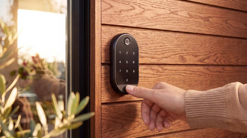 Lightning Fast Fingerprint Door Lock With Smooth Touchscreen Keypad Smart Deadbolt Keyless Entry Zero Lag Biometric Scanner No Sweat Setup Rock Solid Security For Urban Apartment Or House