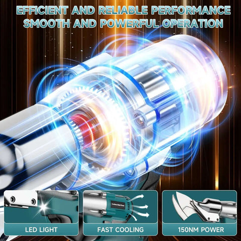 Beast Mode Cordless Sheet Metal Cutter with efficient brushless motor and fast cooling feature for powerful metal cutting