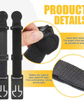 Two Sets Magnetic Hanging Strap Kit For Multimeters And Instruments With Durable Reusable Magnets, shown with product details and features.