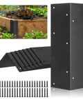 Set Of Eight Beefy Raised Garden Bed Corner Brackets With Wood Screws For 20 To 24 Inch Beds Heavy Duty Rust Resistant Metal Connectors
