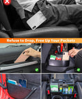 4 Pack Center Console Organizer For Jeep Wrangler JK JKU 2011 2018 Automatic Transmission Black Interior Storage Kit in use