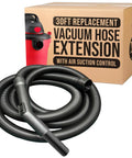 Heavy Duty Replacement Vacuum Hose For Shop Vac And Ridgid Style Wet Dry Vacuums, Crushproof Design With Airflow Control, 30 Foot Industrial Grade Hose For Home, Garage, And Shop Cleaning