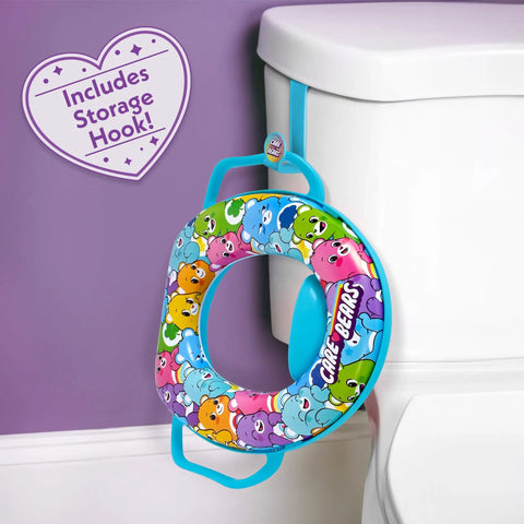 Chill Comfy Toddler Potty Training Seat With Ultra Thick Cushion And Non Slip Toilet Pad Featuring Rock Solid Grip Handles Plus Quick Release Storage Hook For No Sweat Potty Routine