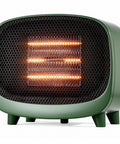 Keep You Toasty Anywhere With This Compact Tabletop 900W PTC Space Heater For Indoor Use, Ultra Quiet Portable Heater in Green