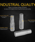 Durable 30 Piece Screwdriver Bit Set with S2 steel construction showcasing stamped sizing and zinc phosphate coating.