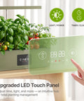 Hydroponics Growing System Kit With 24W Dimmable Grow Light For Indoor Herb Garden 12 Pods Timer With Local Time Setting display