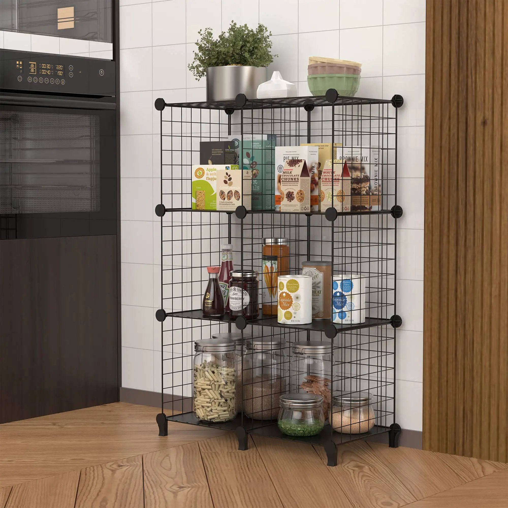 Six Cube Wire Storage Shelf - DIY Cube Organizer ✓