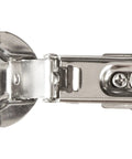Stainless Steel Concealed Hinge With Mounting Plate 304 Grade Ultra Smooth Free Swing 19mm Overlay 100 Degree Range Of Motion Polished Finish Great For Cabinets And Doors, 35mm cup