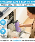 Rock Solid Electric Breast Milk Cooler Featuring Dual Four Ounce Insulated Storage Bottles, Usb C Powered Portable Nursing Chiller Designed For Reliable On The Go Feeding Adventures And Daily Travel Routines Without Breaking A Sweat. Dishwasher safe design shown in use.