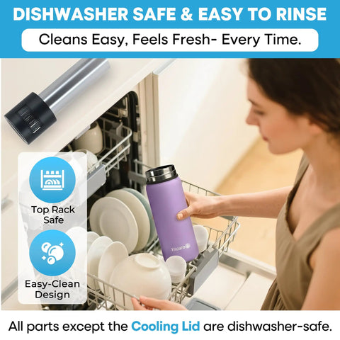 Rock Solid Electric Breast Milk Cooler Featuring Dual Four Ounce Insulated Storage Bottles, Usb C Powered Portable Nursing Chiller Designed For Reliable On The Go Feeding Adventures And Daily Travel Routines Without Breaking A Sweat. Dishwasher safe design shown in use.
