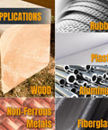 Heavy Duty Tough As Nails Sanding Belts For Belt Grinders 2x72 Inch 240 Grit Aluminum Oxide applications on wood, rubber, plastic, aluminum, non-ferrous metals, and fiberglass.
