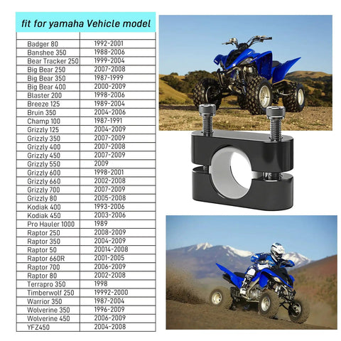 Steering Stem Bushing And Collar Kit For Yamaha ATVs Blaster 200 1998 2006 Grizzly 660 700 Raptor 660R 700 Big Bear 250
