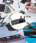 Phone LCD Display Separator Pro Tool For Quick Screen Removal, shown with phones and repair tools in a tech shop setting.