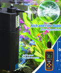 UV Filter For 10 To 40 Gallons With Turbo Swirl Design Submersible Internal Tank Filter 132 GPH in aquarium with air bubbles