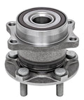 Silver wheel hub from 4 Piece Wheel Bearing Hub Assembly Set For Subaru Forester 2009-2013, Impreza 2008-2013, And WRX 2013 Front And Rear Replacement Kit